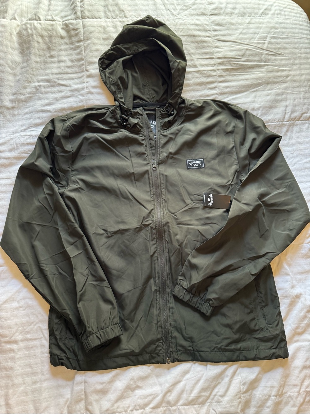 Billabong Windbreaker Hooded Jacket - Olive Green
